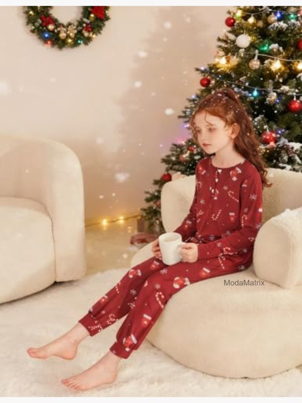 Girls Long Sleeve Tops and Pants Set with Pockets Fall Outfits 5-13 Years - Picture 4 of 4